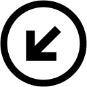 Progressor media interface footnote arrow icon footnote arrow