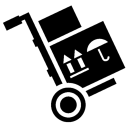 Progressor cargo handcart icon handcart