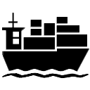 Progressor cargo container ship icon container ship