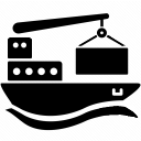 Progressor cargo container ship icon container ship